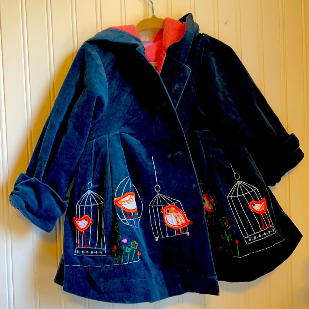 Girls fleece lined corduroy jacket